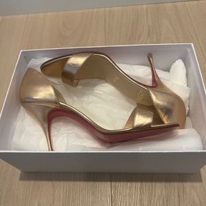 Christian Louboutin Rose Gold Pumps